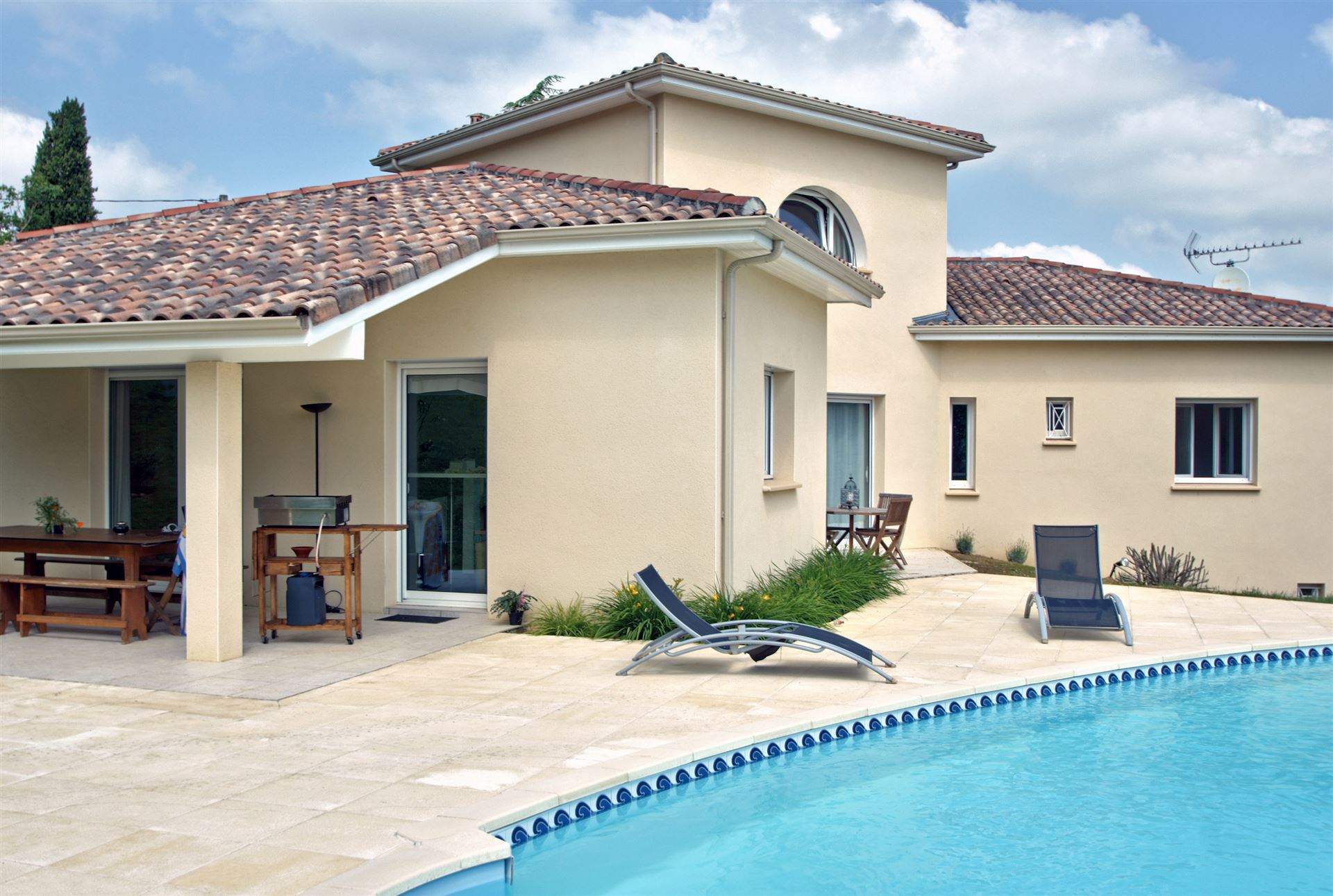 Maison individuelle construite dans la région de Narbonne