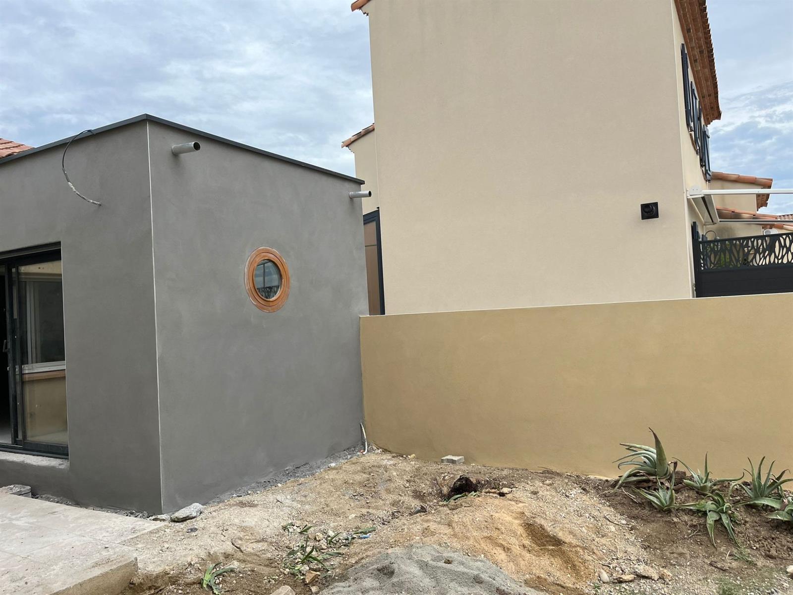 Chantier MCI Construction — Façades enduites — Aude