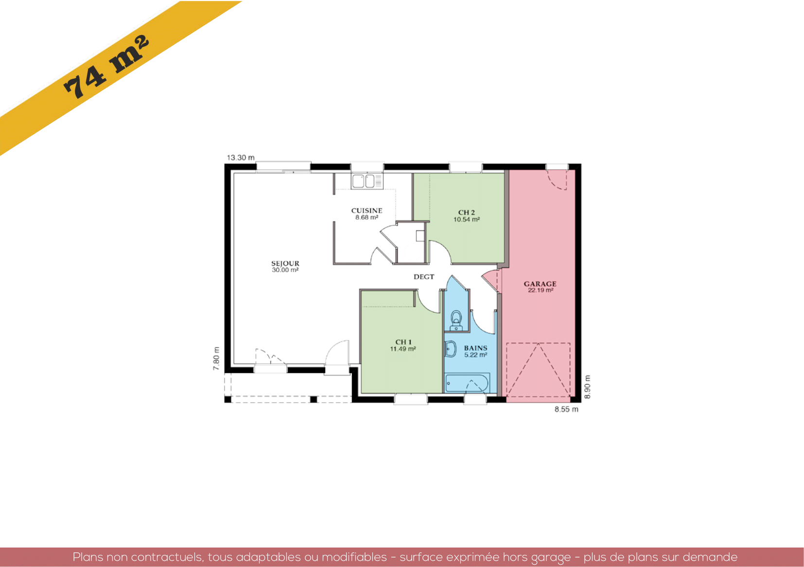 Plan d'avant-projet d'une maison MCI Construction