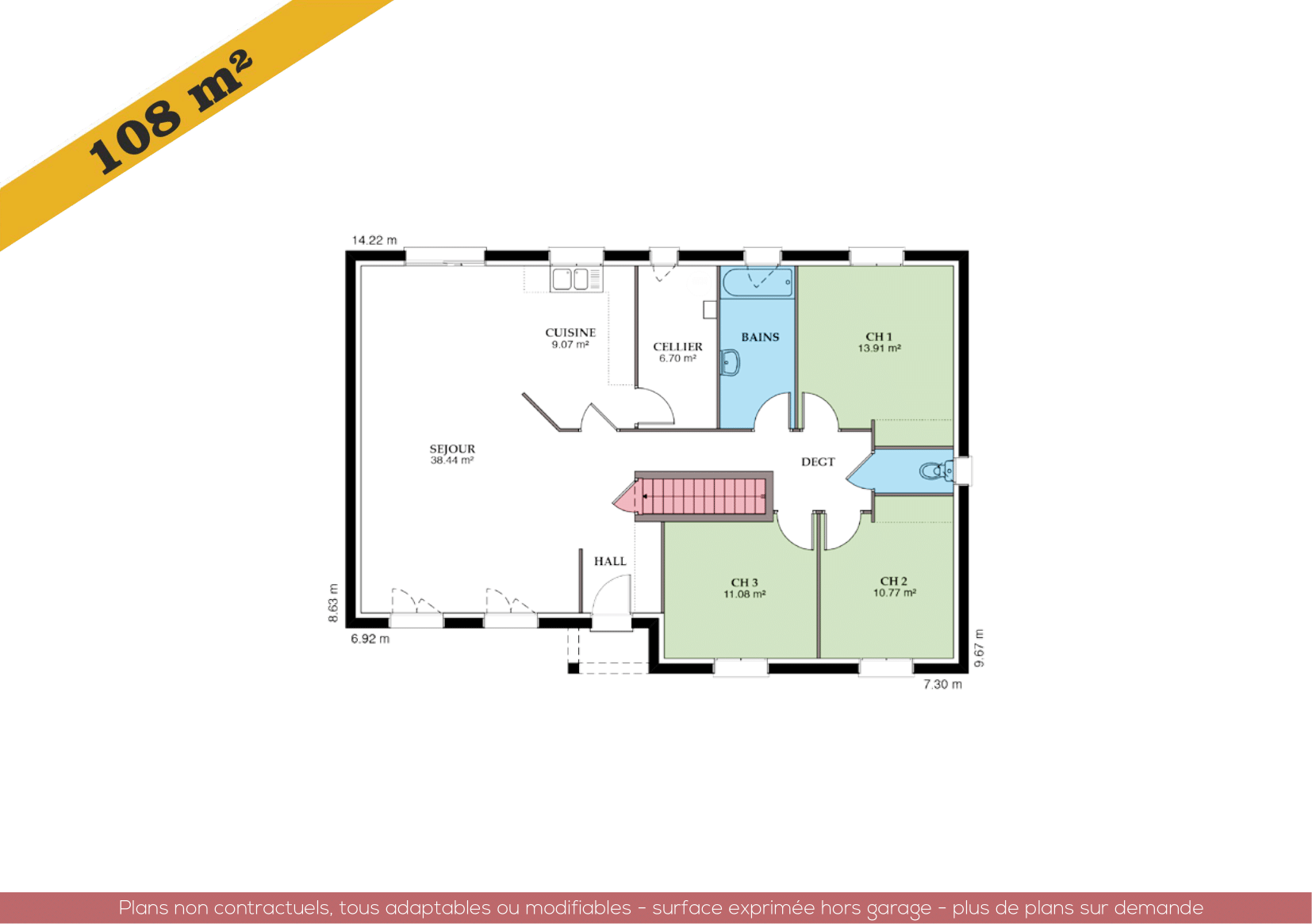 Plan de la maison Perrière