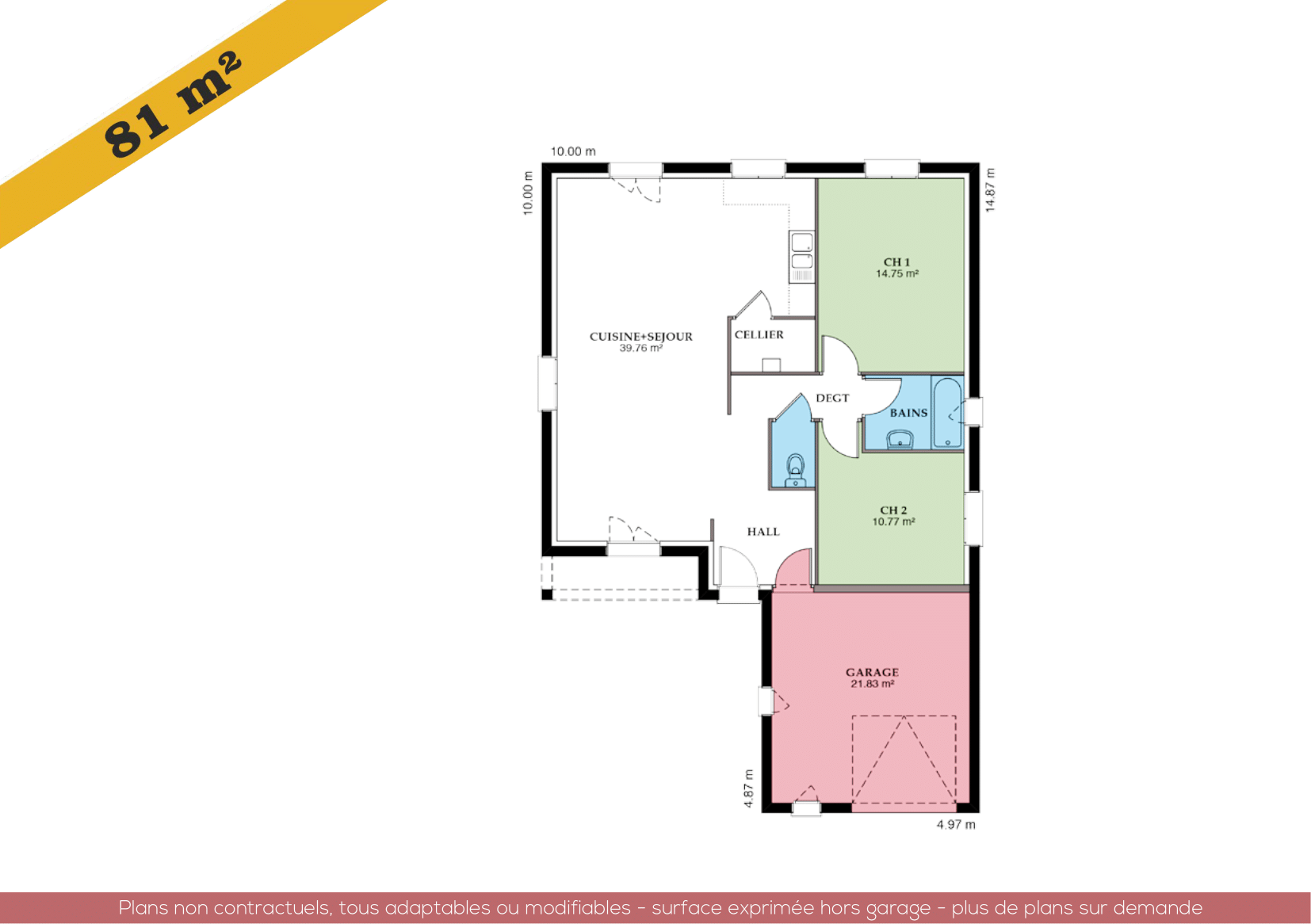 Plan de la maison Sauvetière