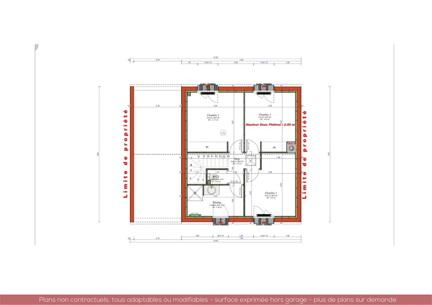 Plans et vues de la maison Félin — planche 2 sur 4