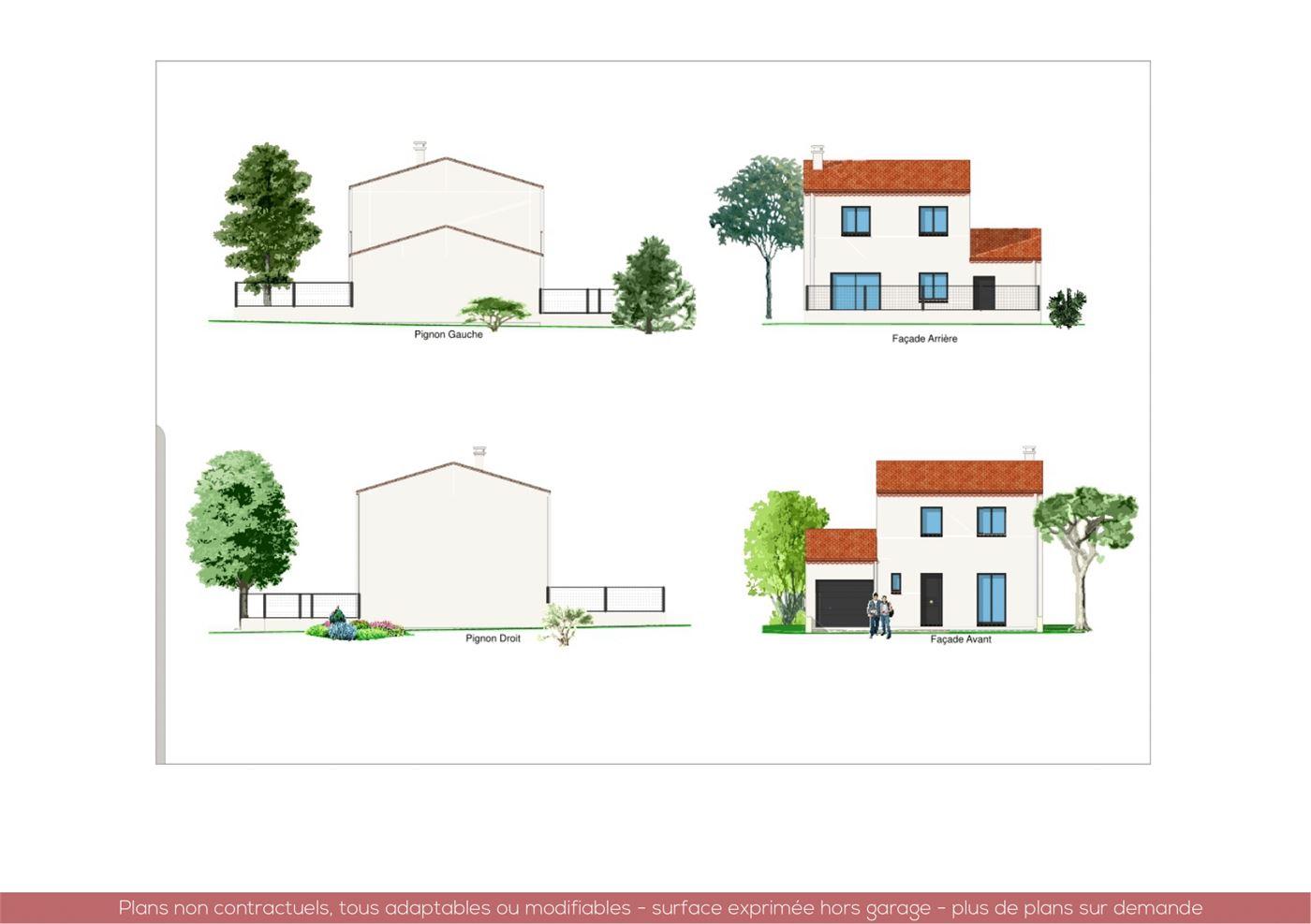 Plans et vues de la maison Félin — planche 3 sur 4