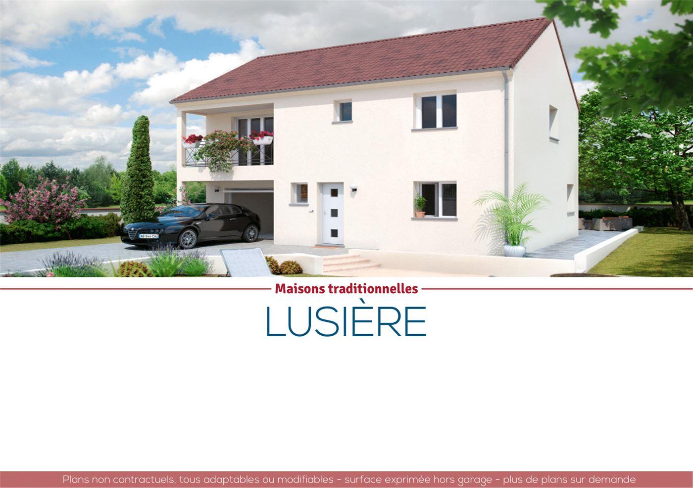 Plans et vues de la maison Lusière — planche 1 sur 2