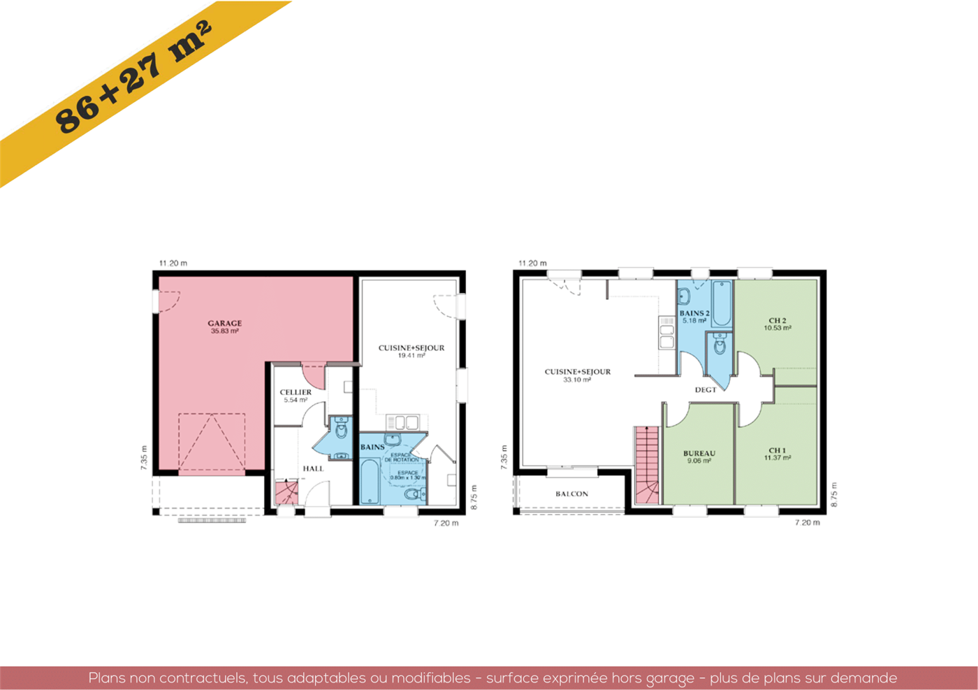 Plans et vues de la maison Lusière — planche 2 sur 2