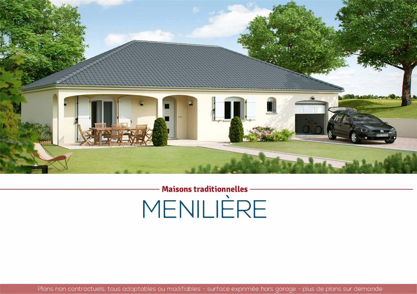 Plans et vues de la maison Ménilière — planche 1 sur 5