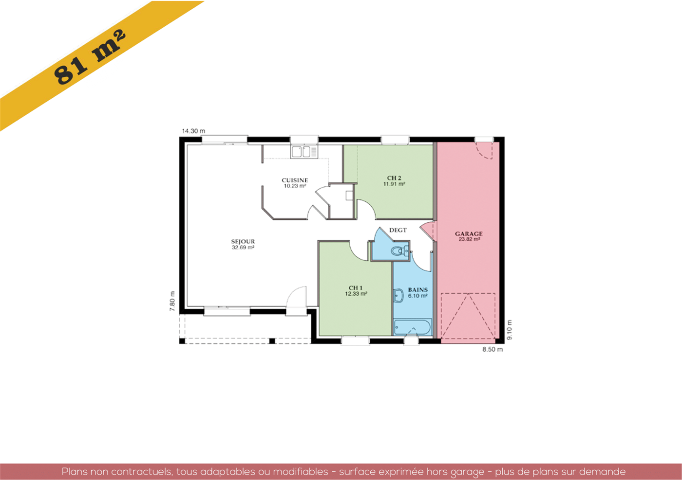 Plans et vues de la maison Ménilière Sud — planche 3 sur 7