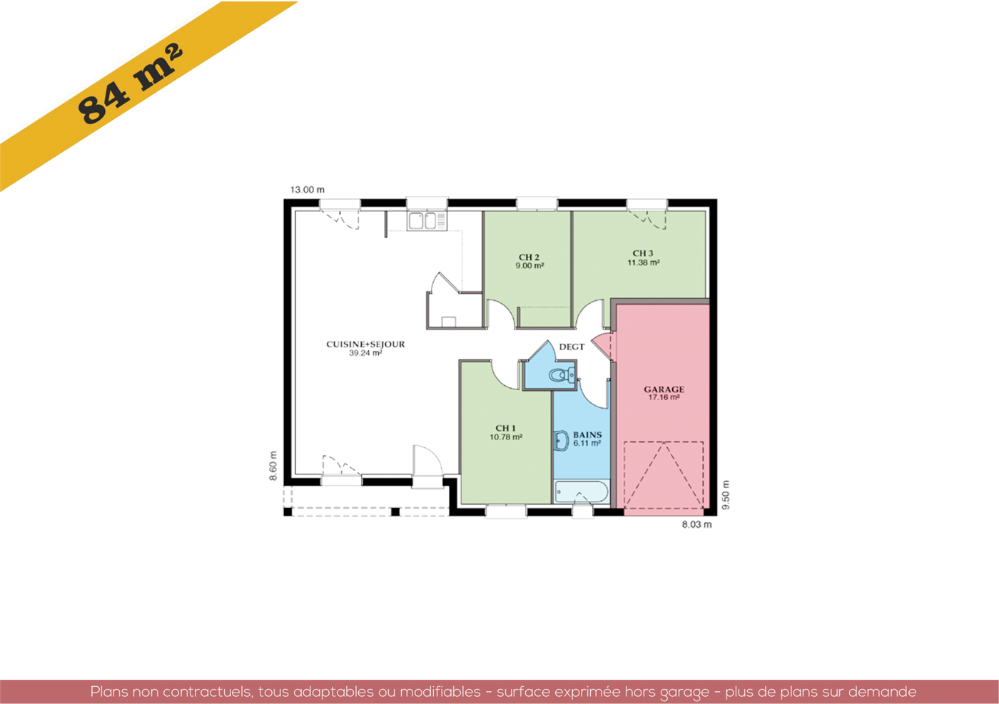 Plans et vues de la maison Ménilière Sud — planche 4 sur 7