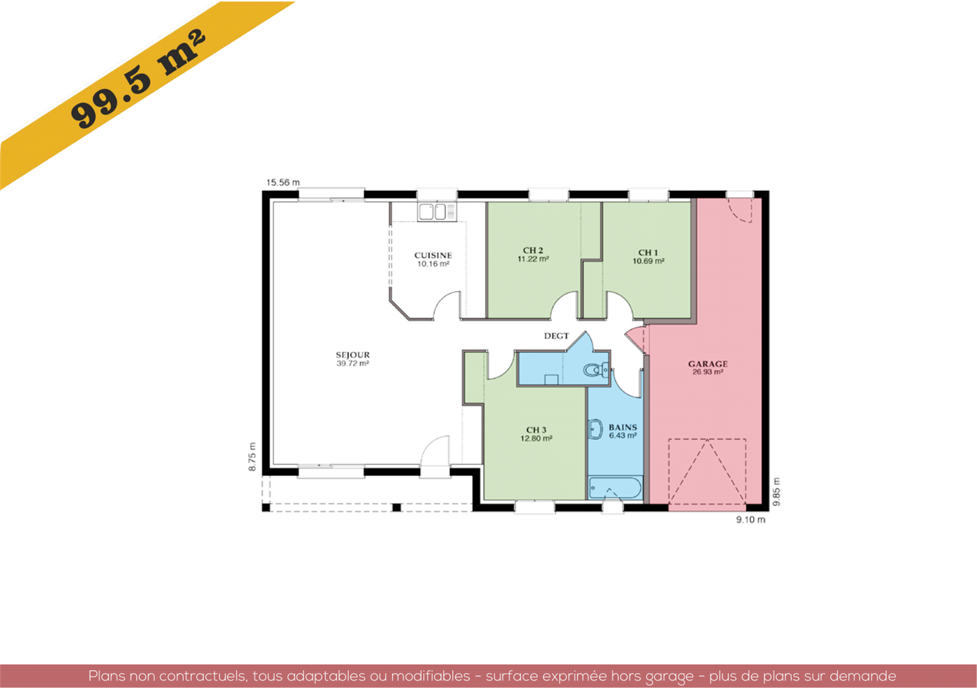 Plans et vues de la maison Ménilière Sud — planche 5 sur 7