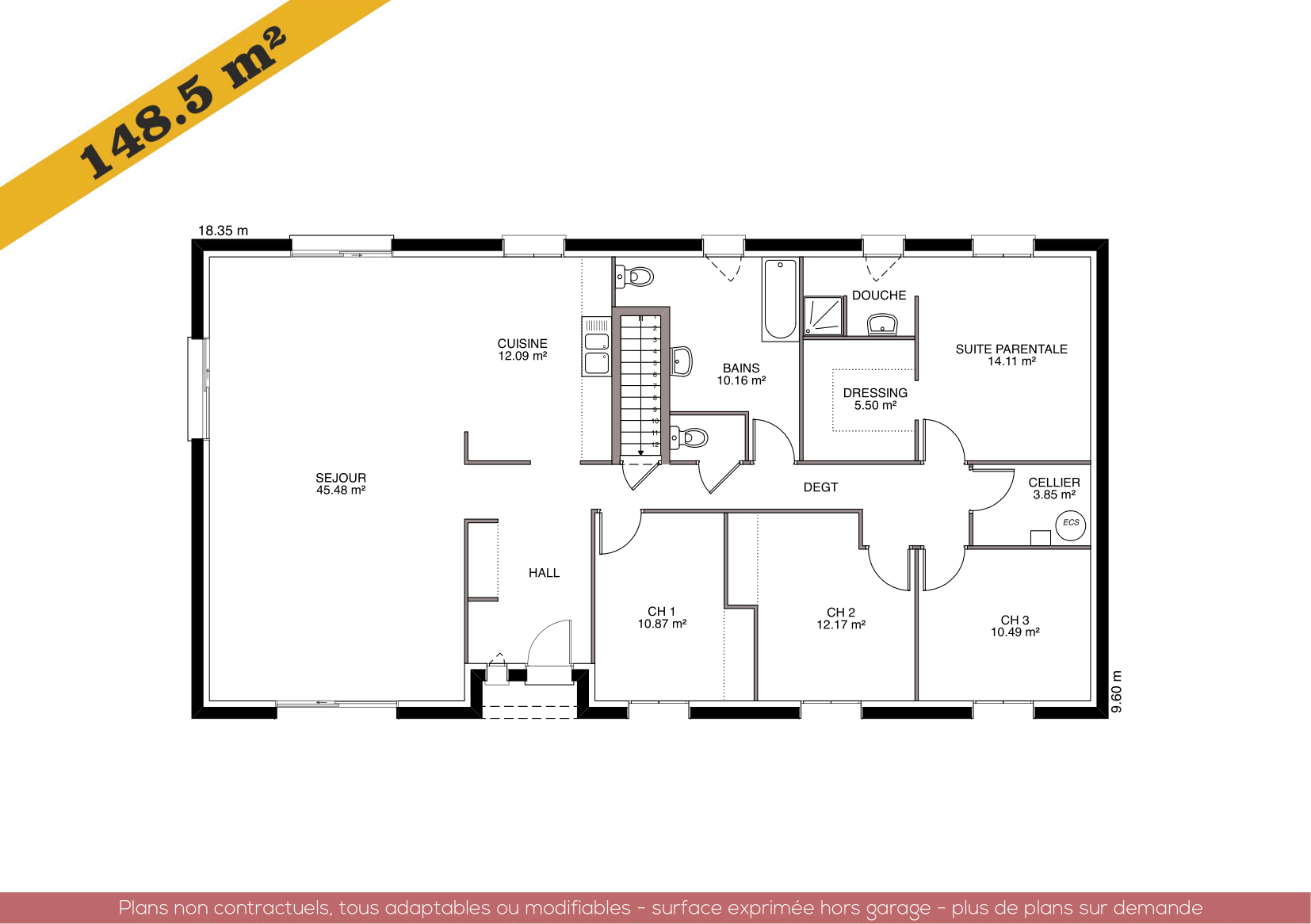 Plans et vues de la maison Ménilière Sud — planche 7 sur 7