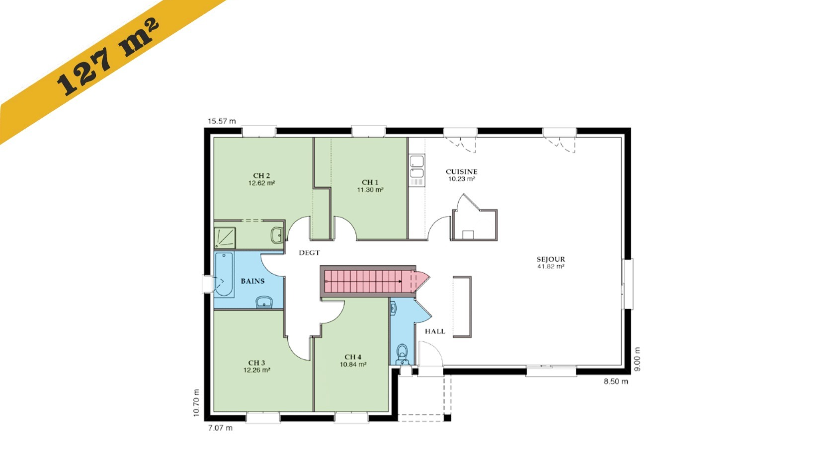 Plans et vues de la maison Mézière — planche 6 sur 6