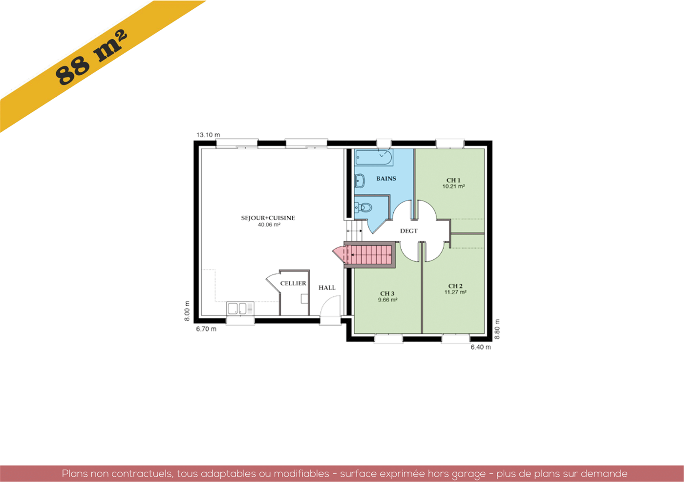 Plans et vues de la maison Neuvillière — planche 1 sur 2