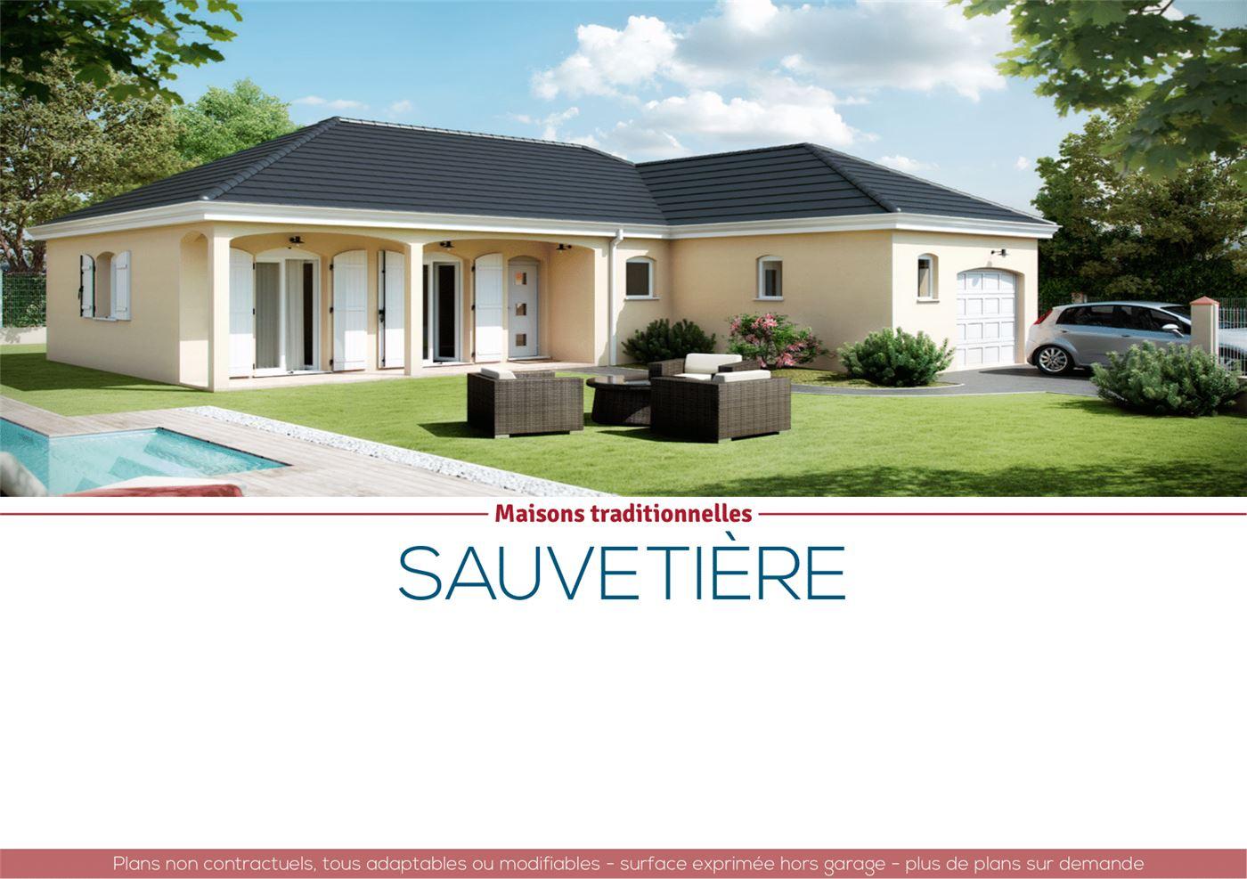 Plans et vues de la maison Sauvetière — planche 1 sur 4