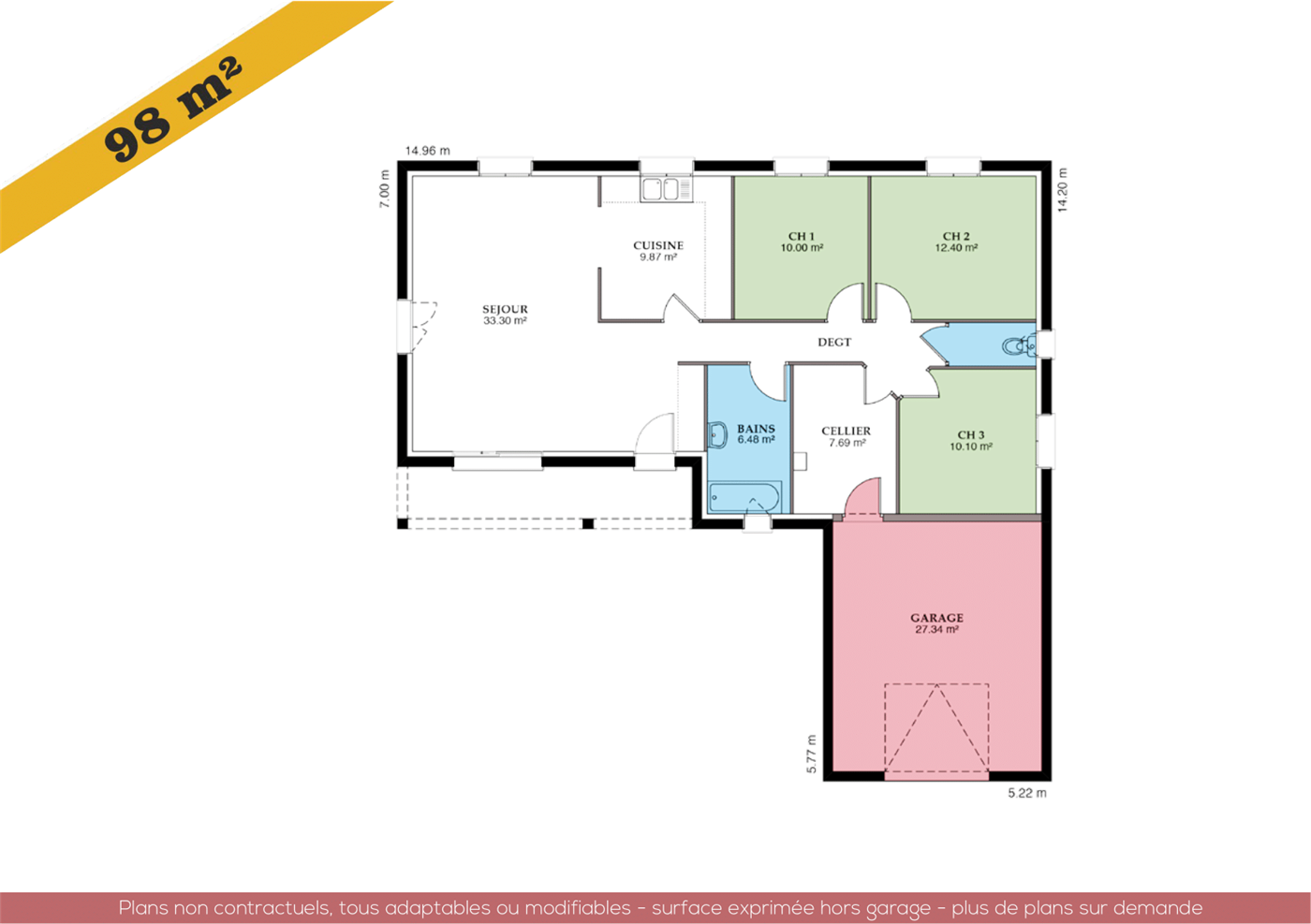 Plans et vues de la maison Sauvetière — planche 2 sur 4