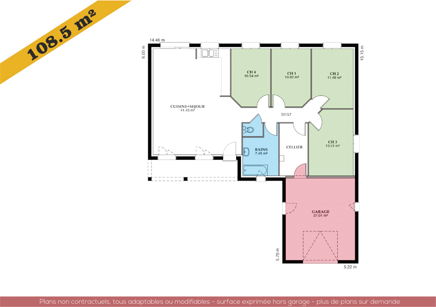 Plans et vues de la maison Sauvetière — planche 3 sur 4