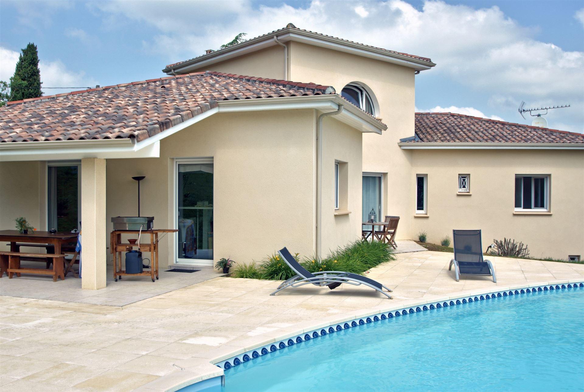 Maison individuelle avec piscine construite dans la région de Narbonne